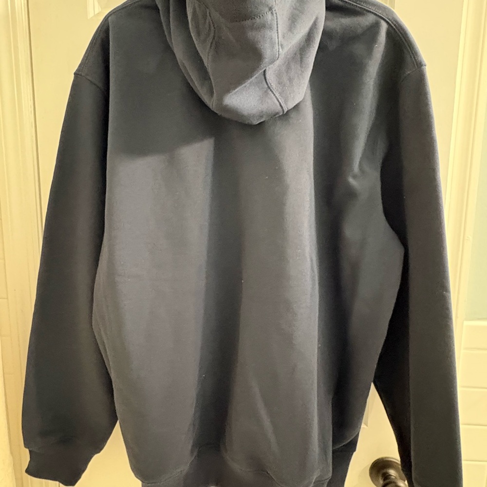 Men's Navy Blue rain defender Carhartt  Hoodie